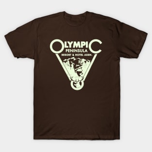 Vintage Olympic Peninsula Resort and Hotel association logo T-Shirt